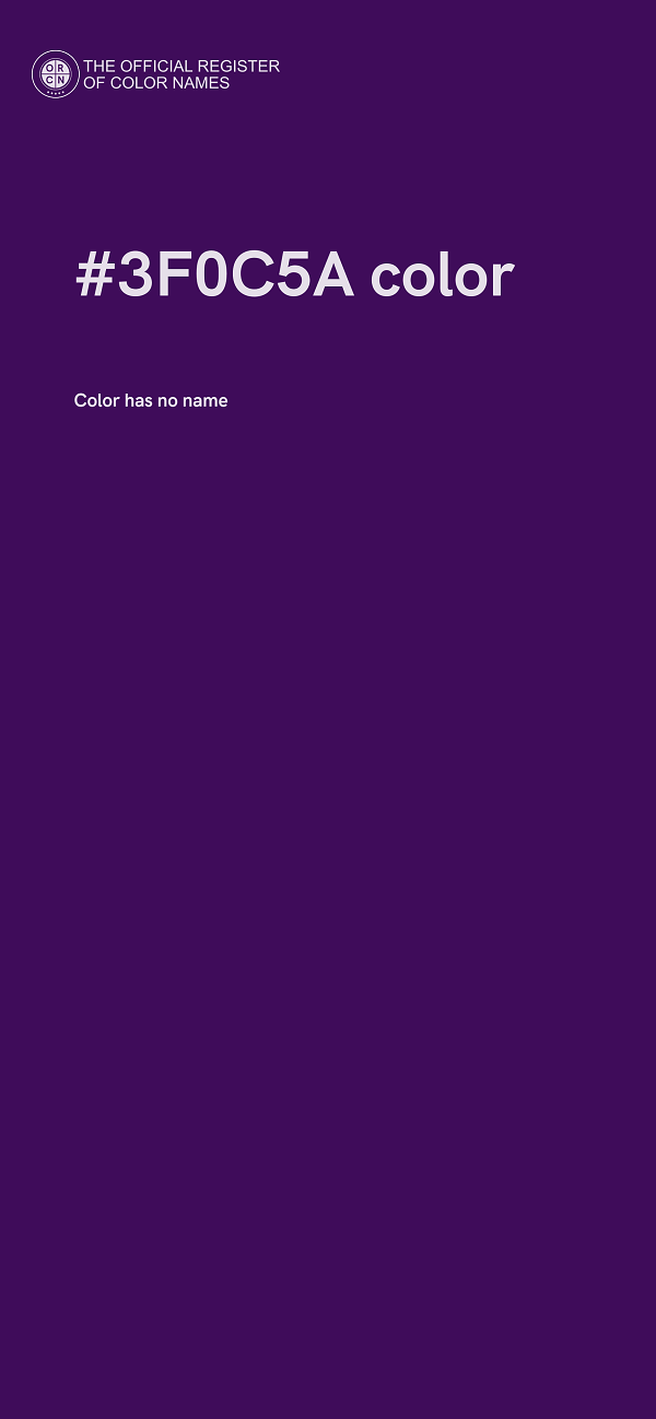 #3F0C5A color image