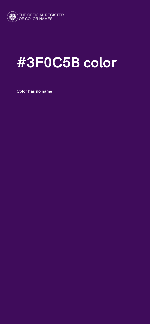#3F0C5B color image