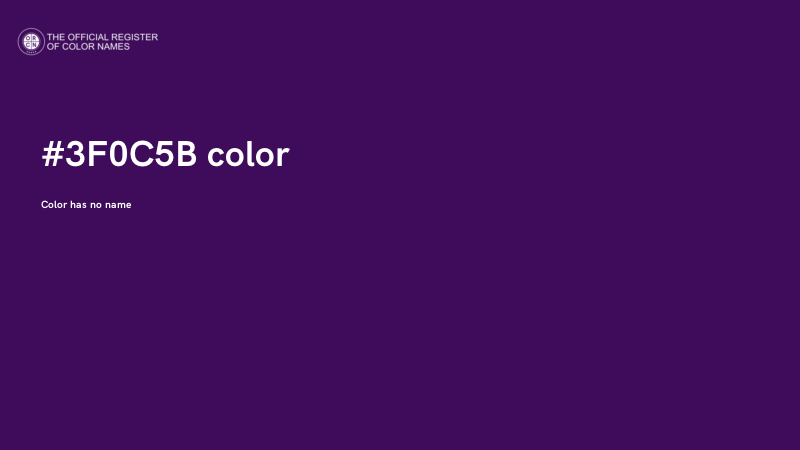#3F0C5B color image