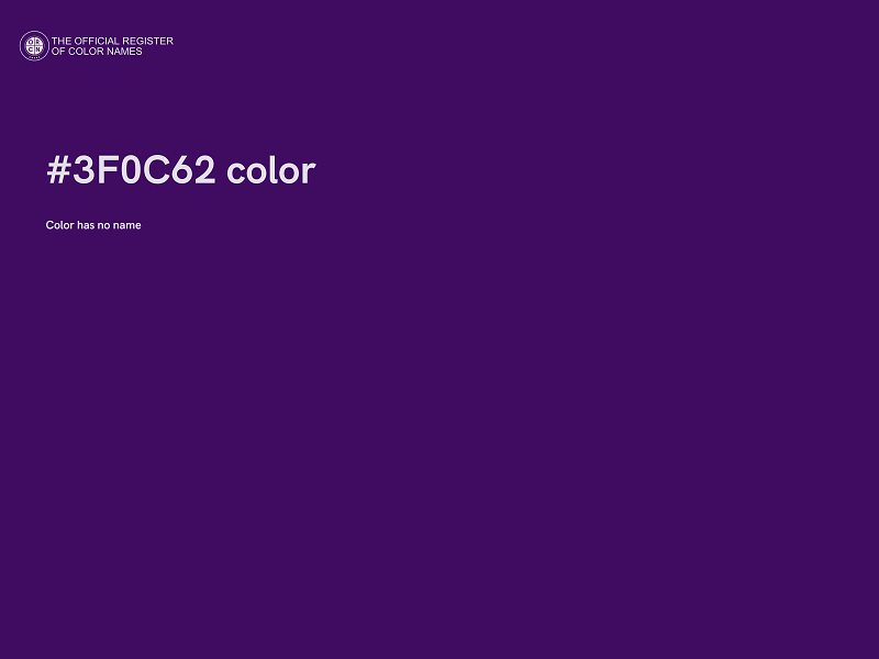 #3F0C62 color image