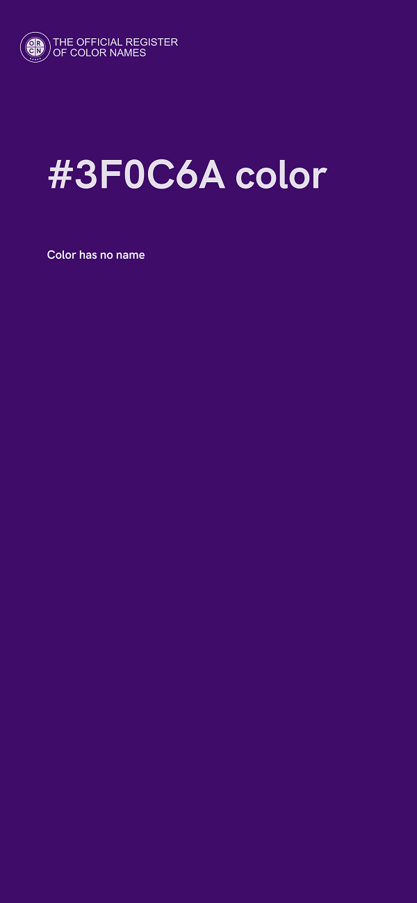 #3F0C6A color image