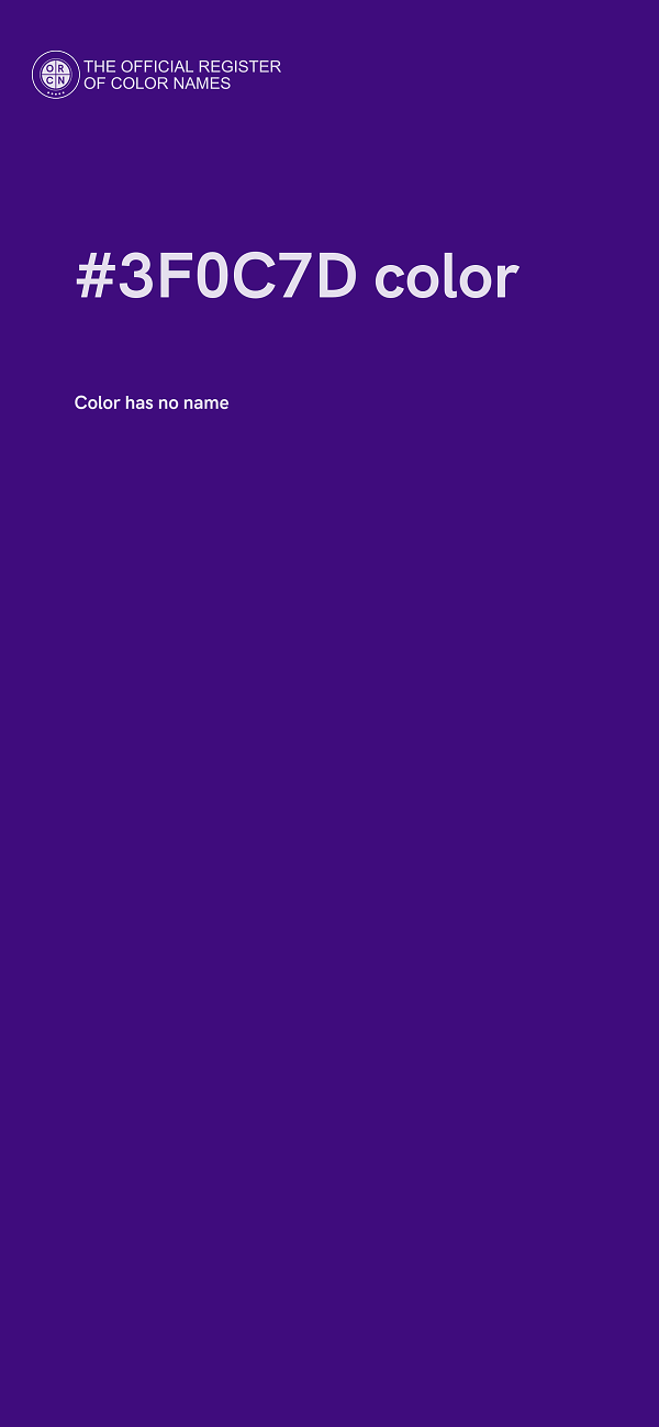 #3F0C7D color image