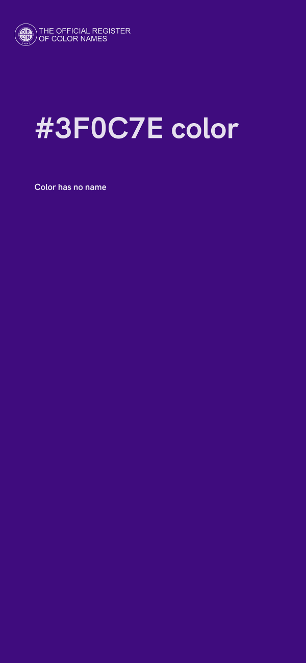 #3F0C7E color image