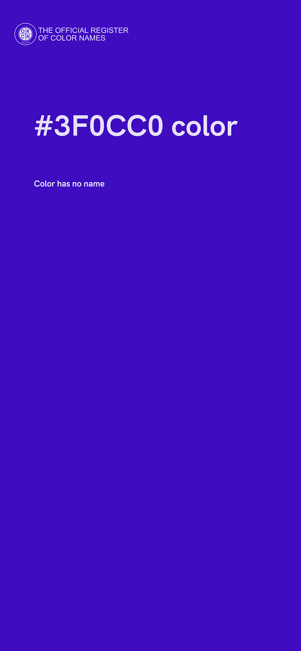 #3F0CC0 color image