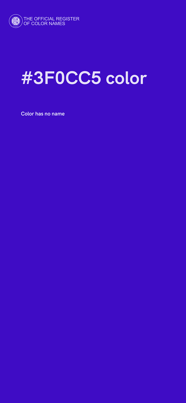 #3F0CC5 color image