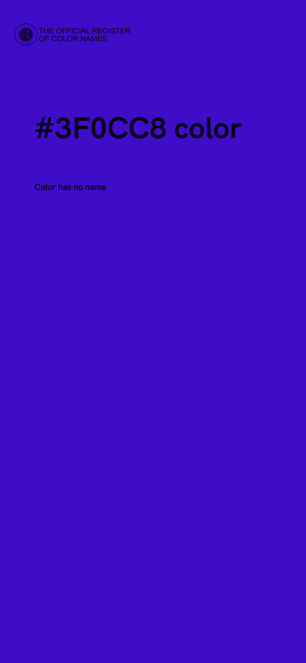 #3F0CC8 color image