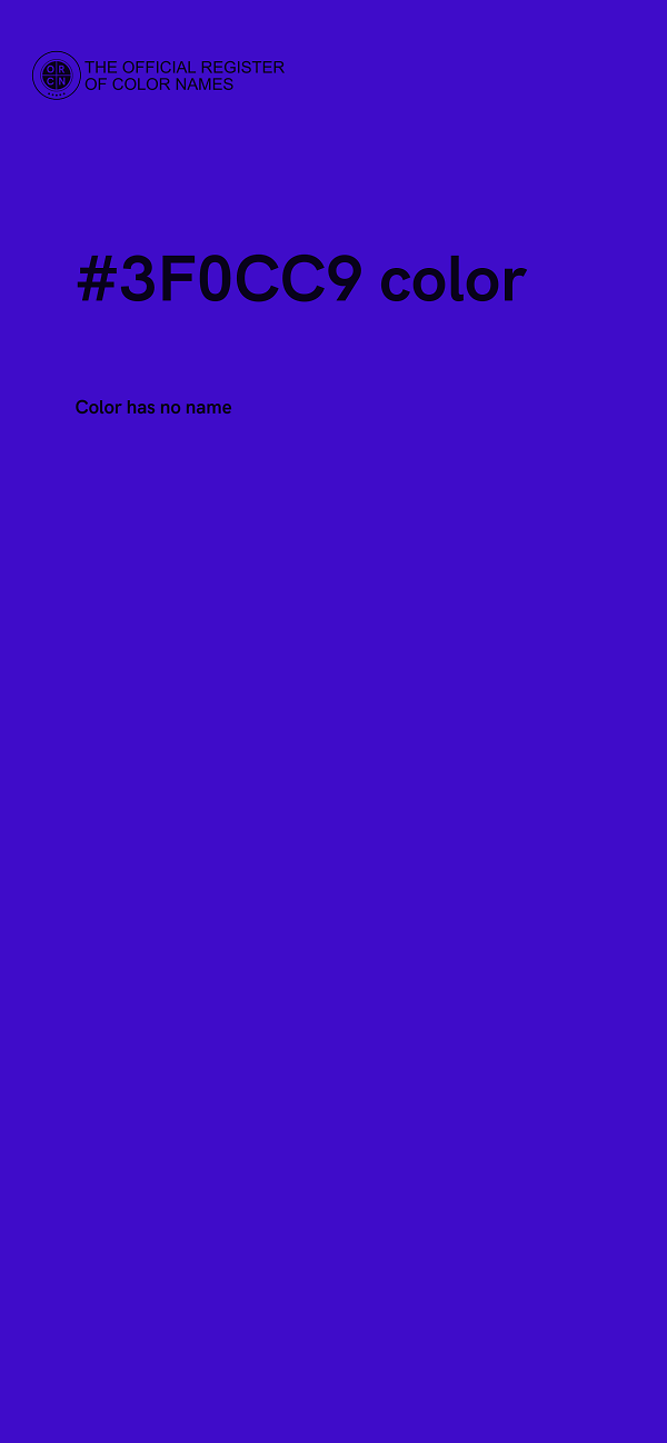 #3F0CC9 color image