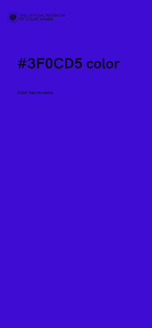 #3F0CD5 color image