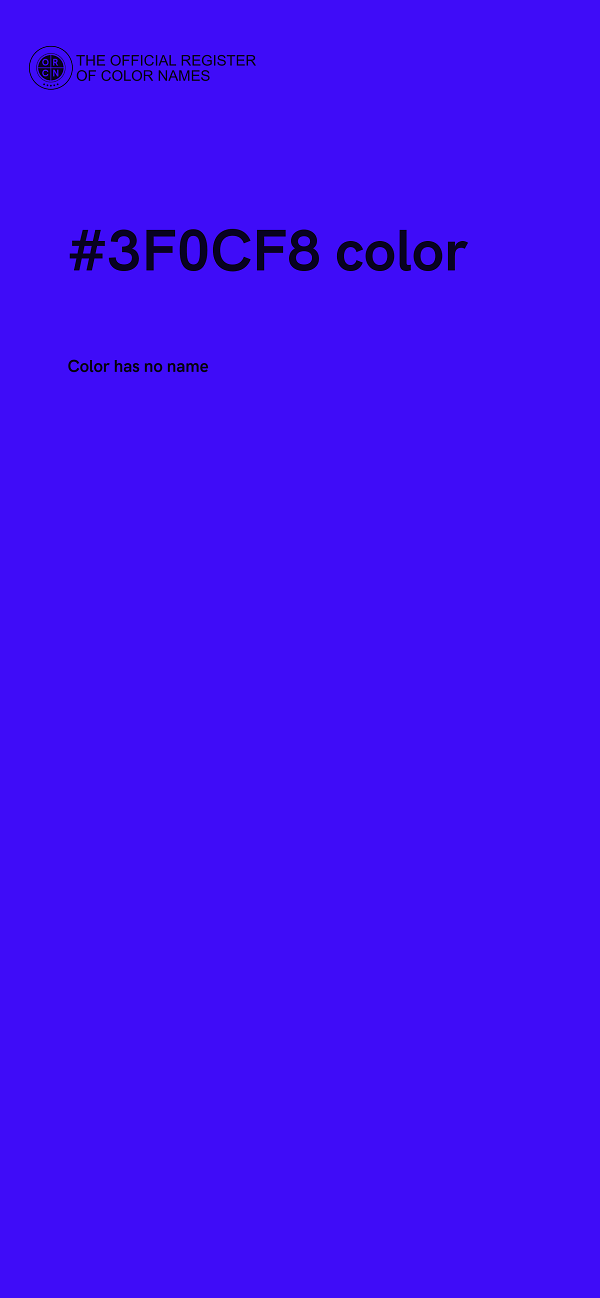 #3F0CF8 color image