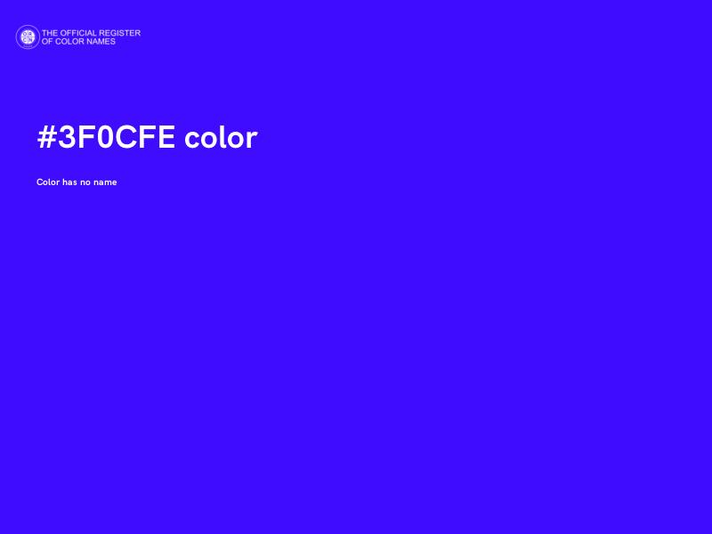 #3F0CFE color image