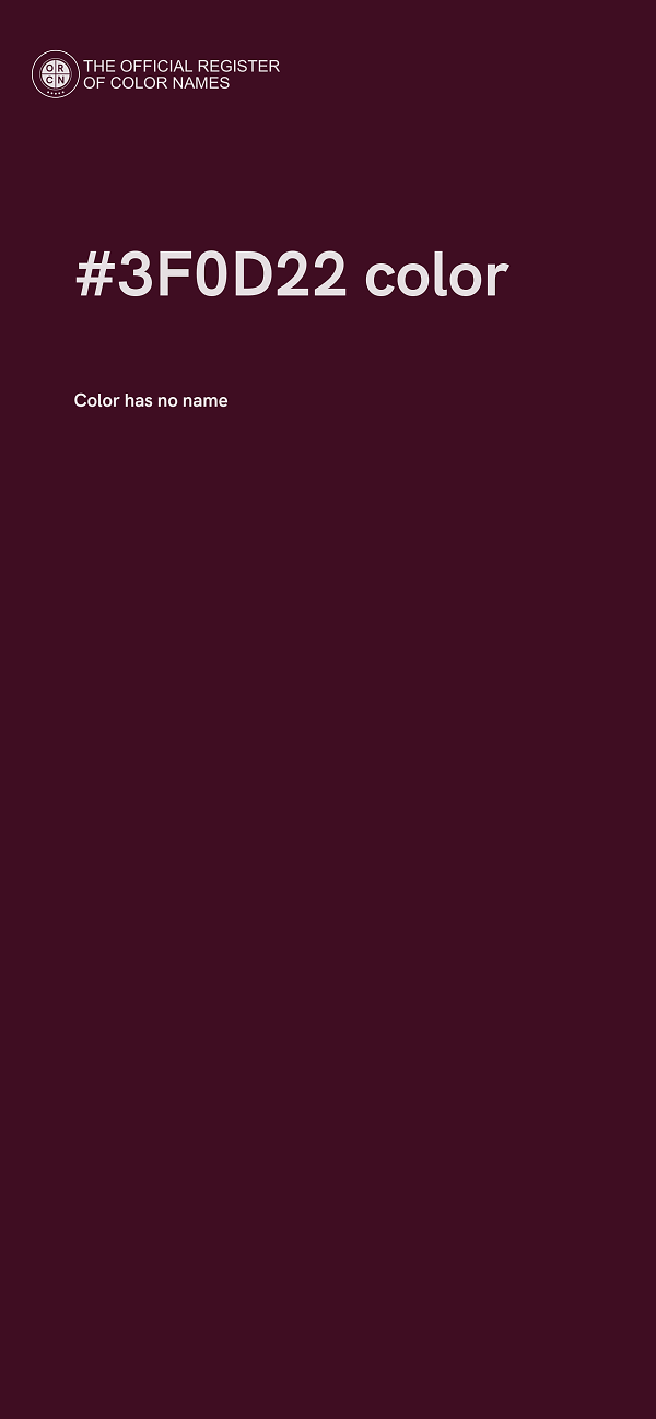 #3F0D22 color image