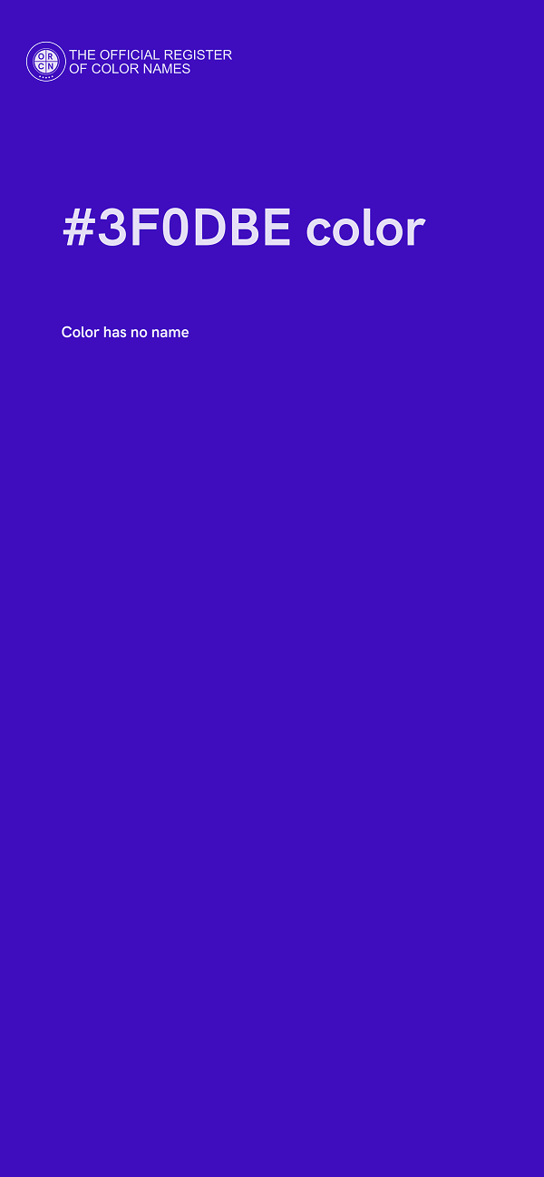 #3F0DBE color image