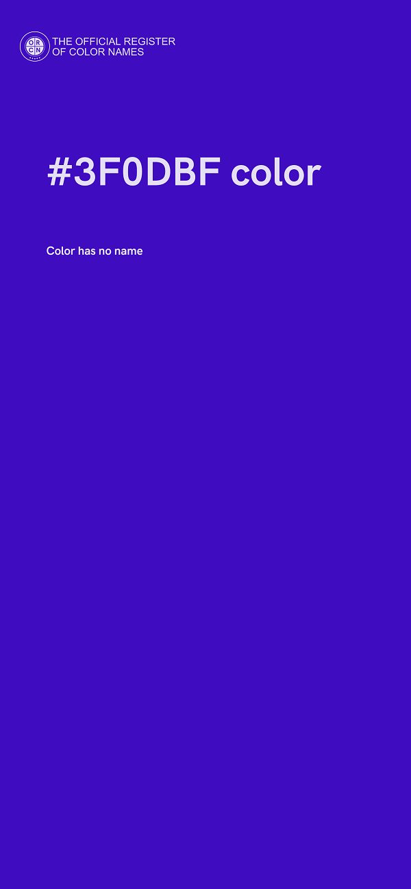 #3F0DBF color image