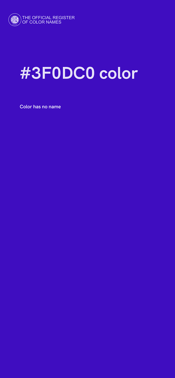 #3F0DC0 color image
