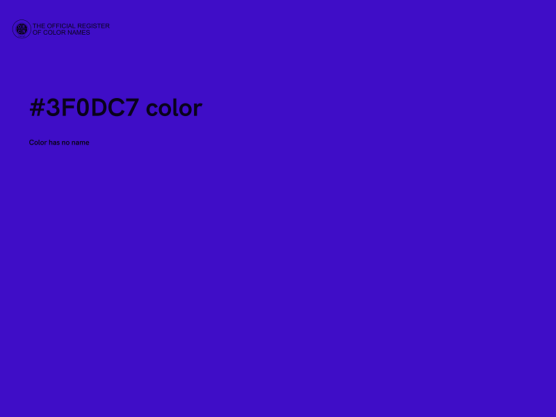 #3F0DC7 color image