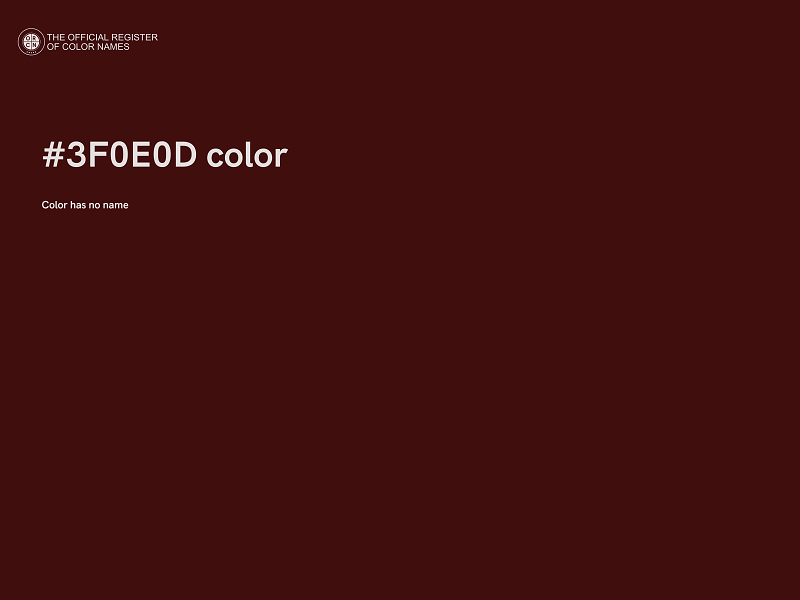 #3F0E0D color image