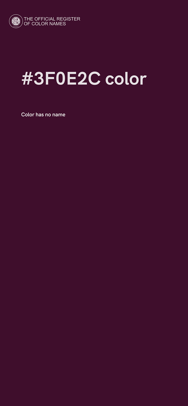#3F0E2C color image