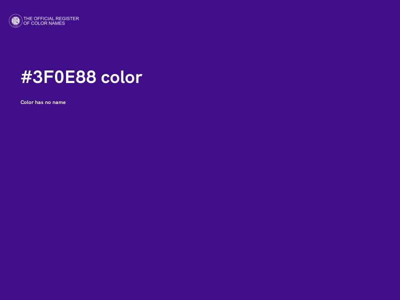 #3F0E88 color image