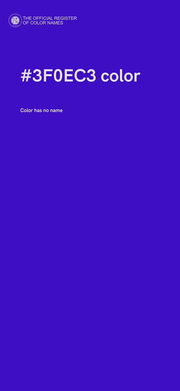 #3F0EC3 color image