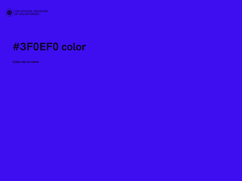 #3F0EF0 color image