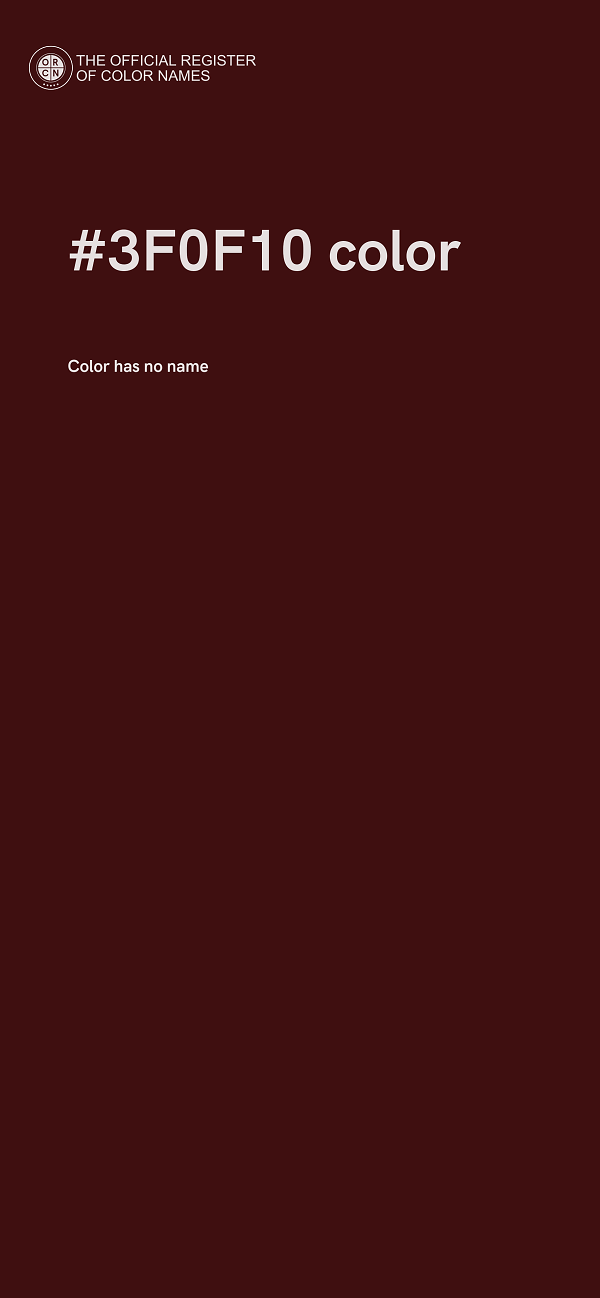 #3F0F10 color image
