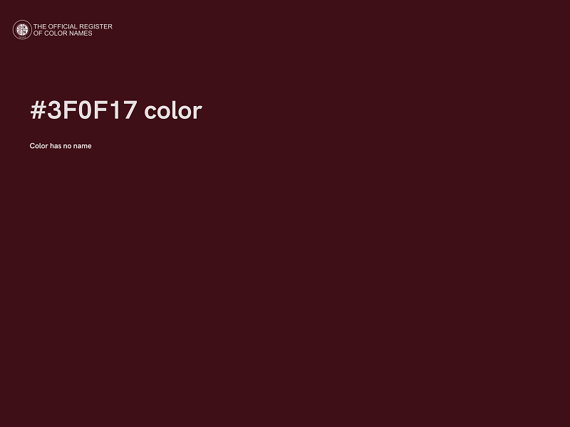 #3F0F17 color image