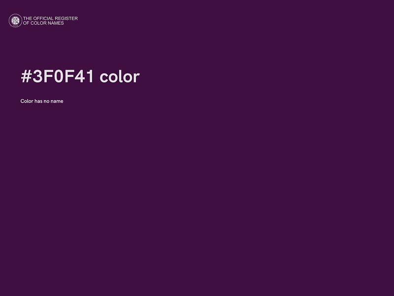 #3F0F41 color image
