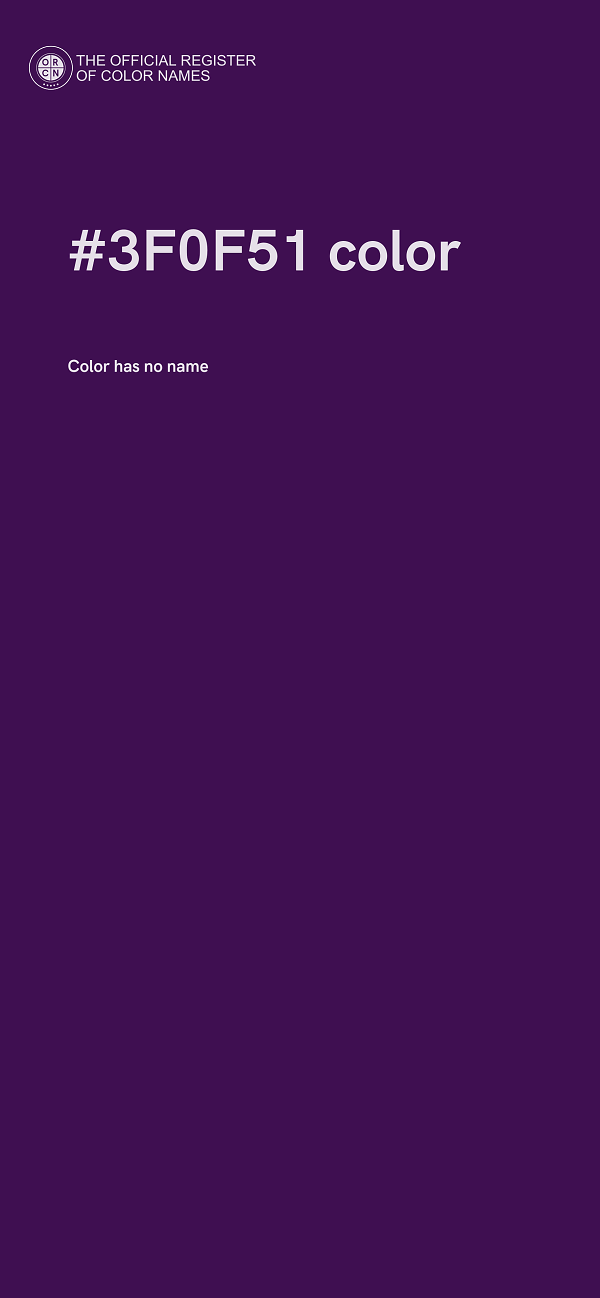 #3F0F51 color image