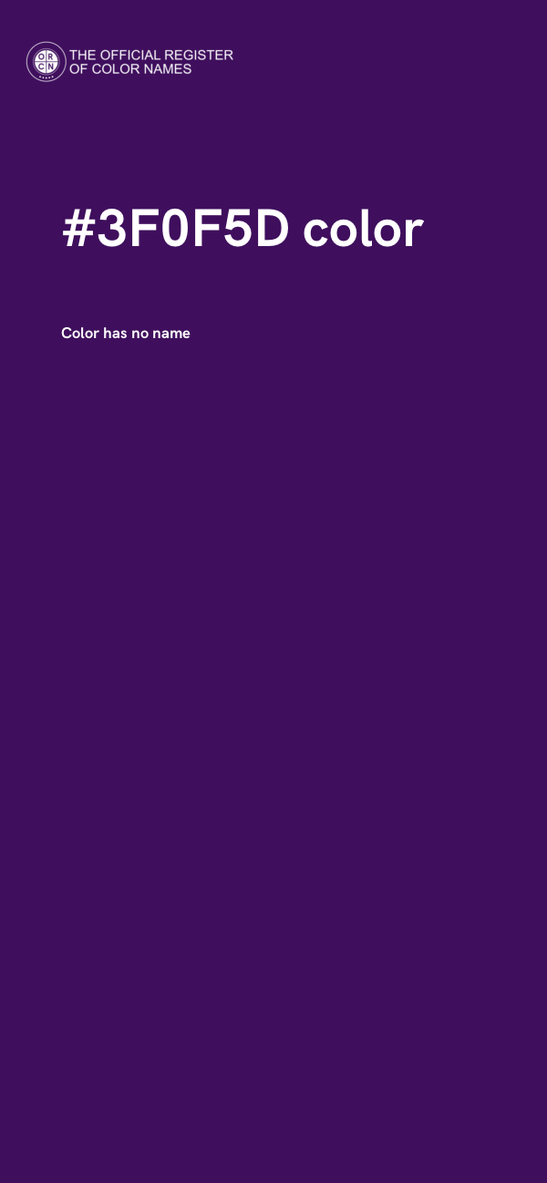 #3F0F5D color image