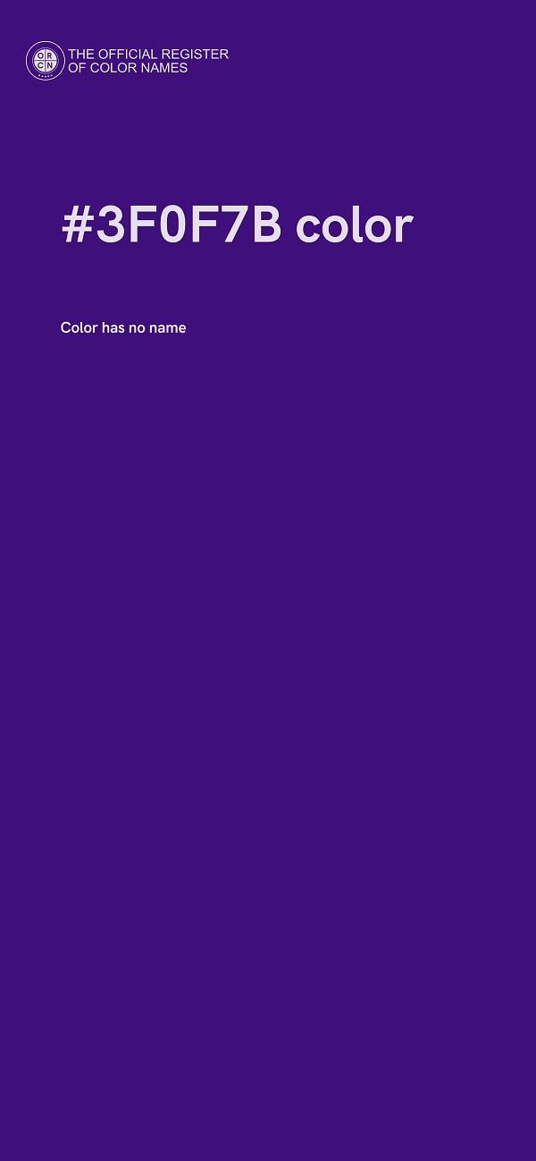 #3F0F7B color image