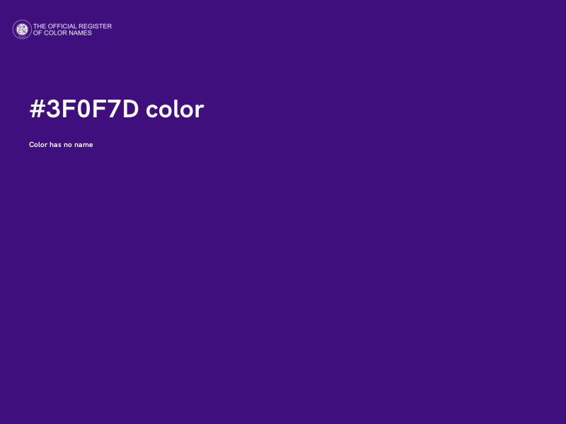 #3F0F7D color image