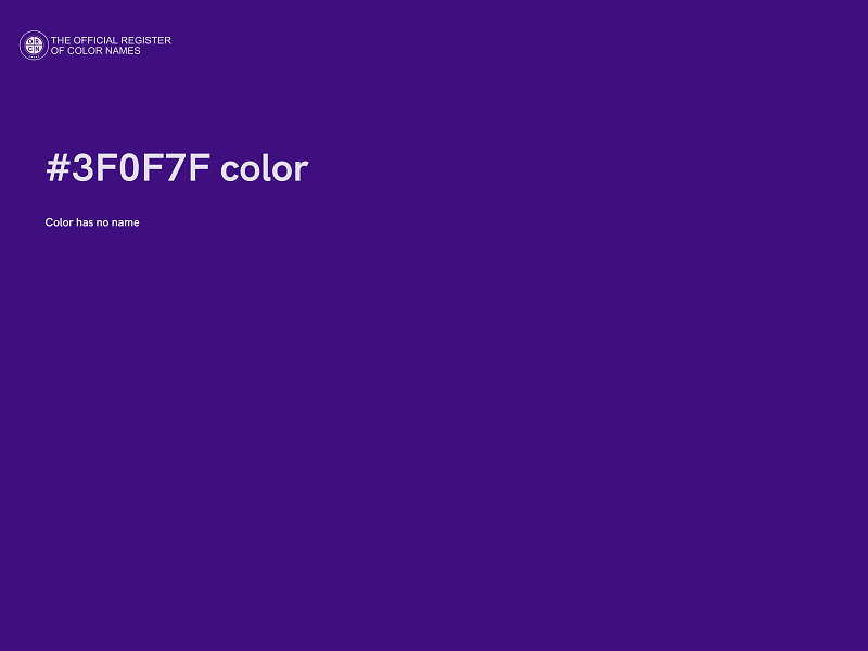 #3F0F7F color image