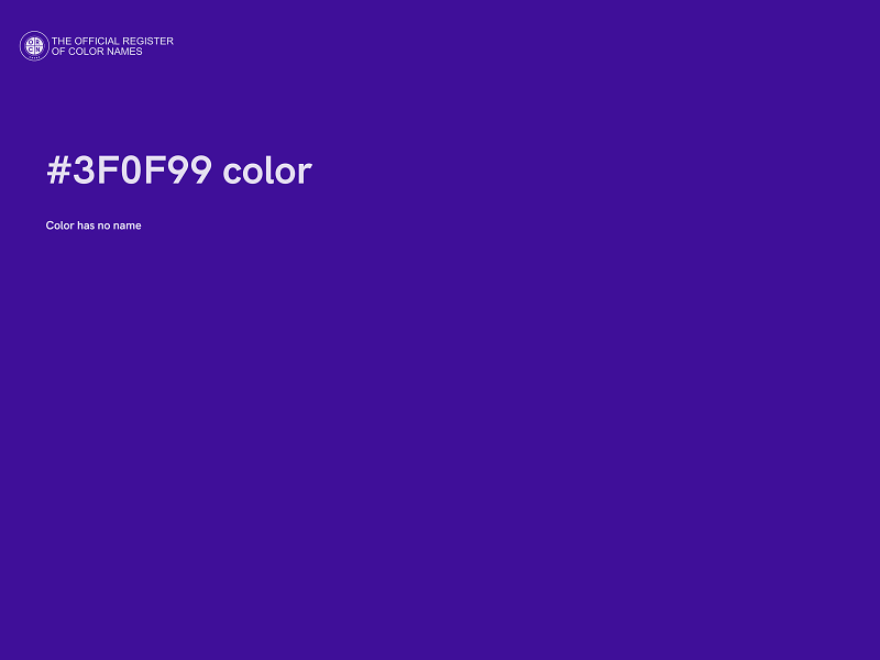 #3F0F99 color image