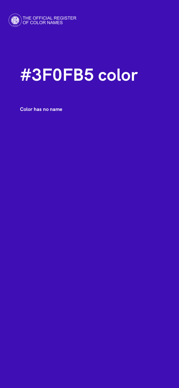 #3F0FB5 color image