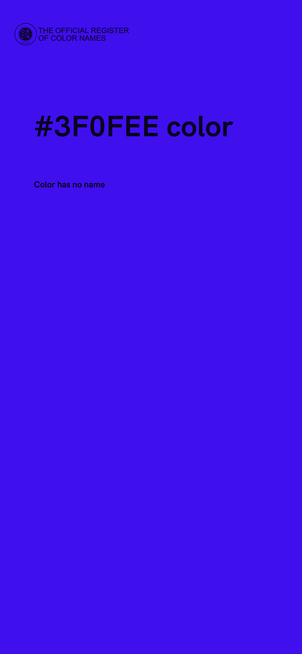 #3F0FEE color image