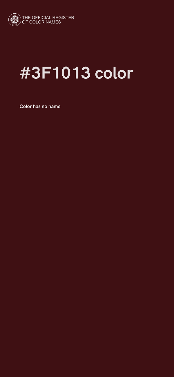 #3F1013 color image