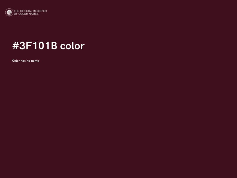 #3F101B color image