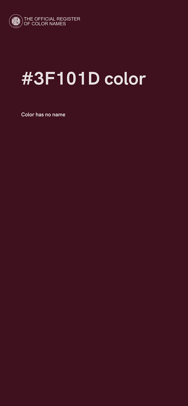 #3F101D color image