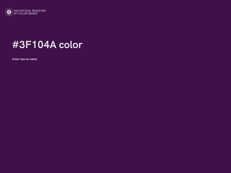 #3F104A color image