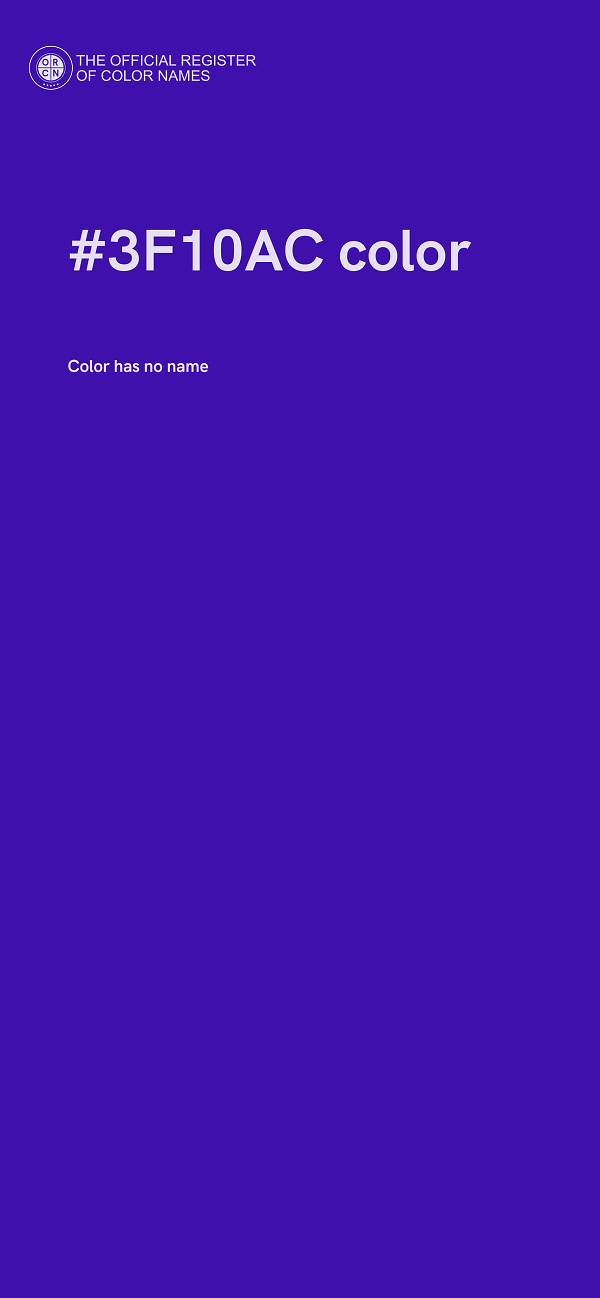 #3F10AC color image