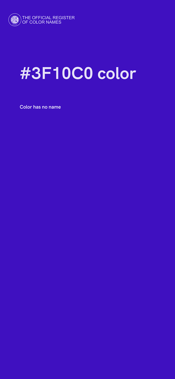 #3F10C0 color image