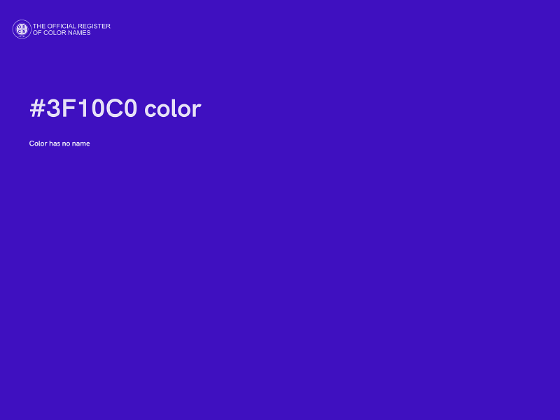 #3F10C0 color image