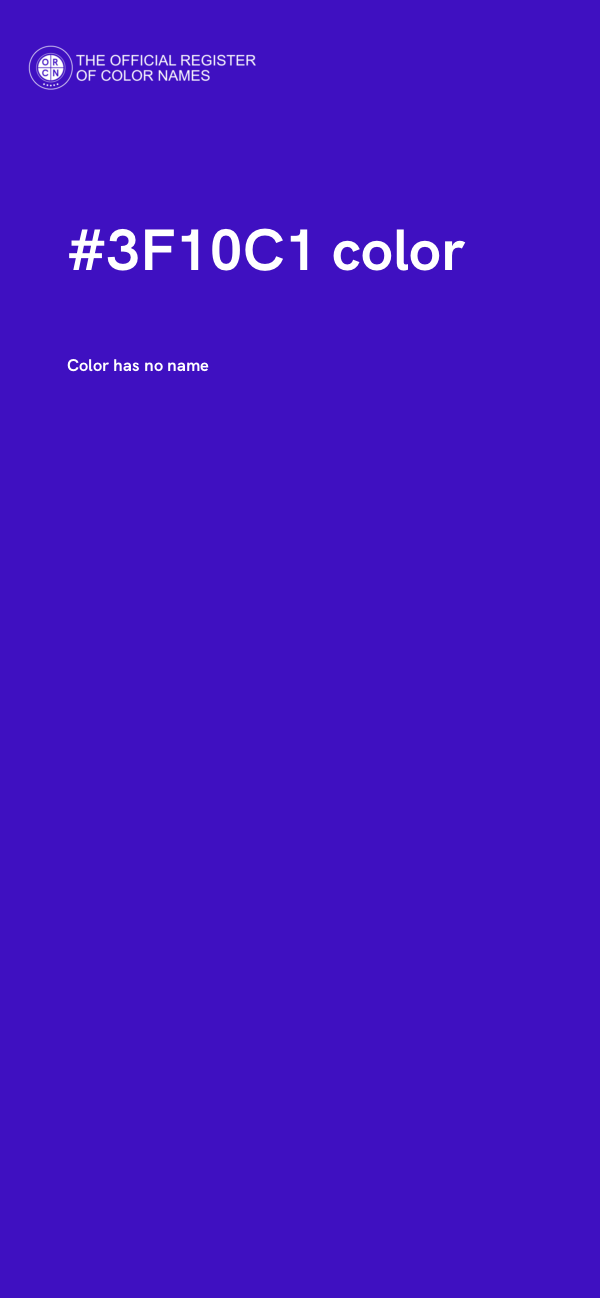 #3F10C1 color image