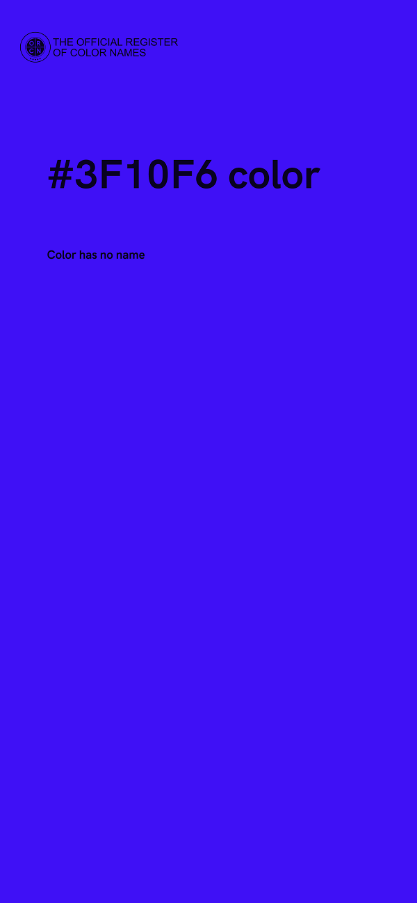 #3F10F6 color image