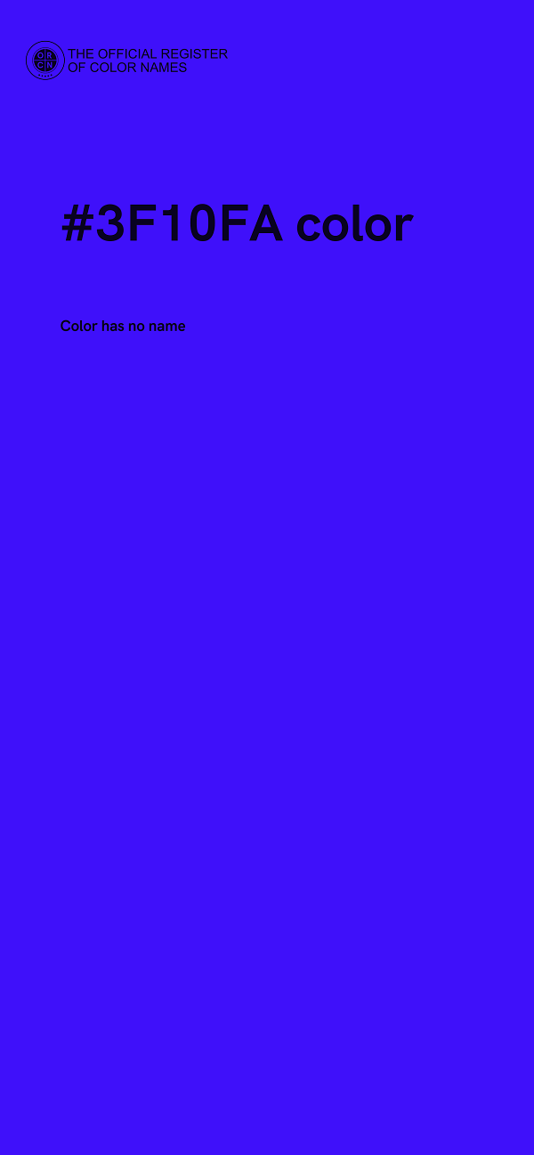 #3F10FA color image