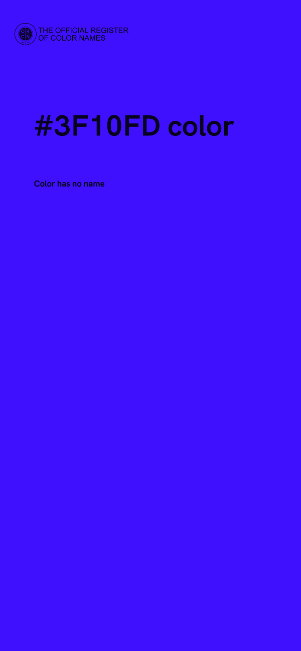 #3F10FD color image