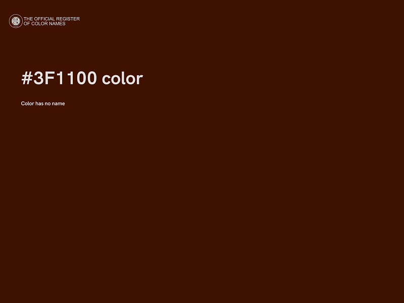 #3F1100 color image