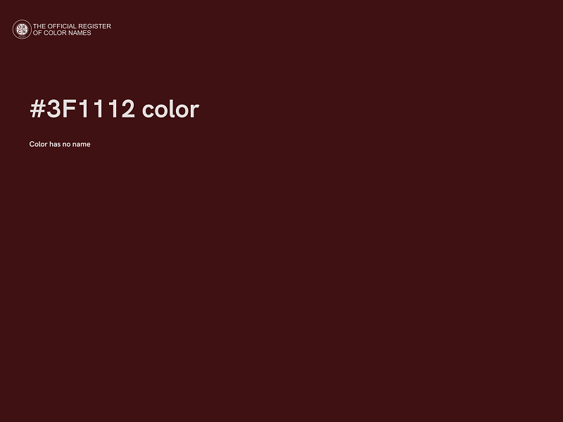 #3F1112 color image