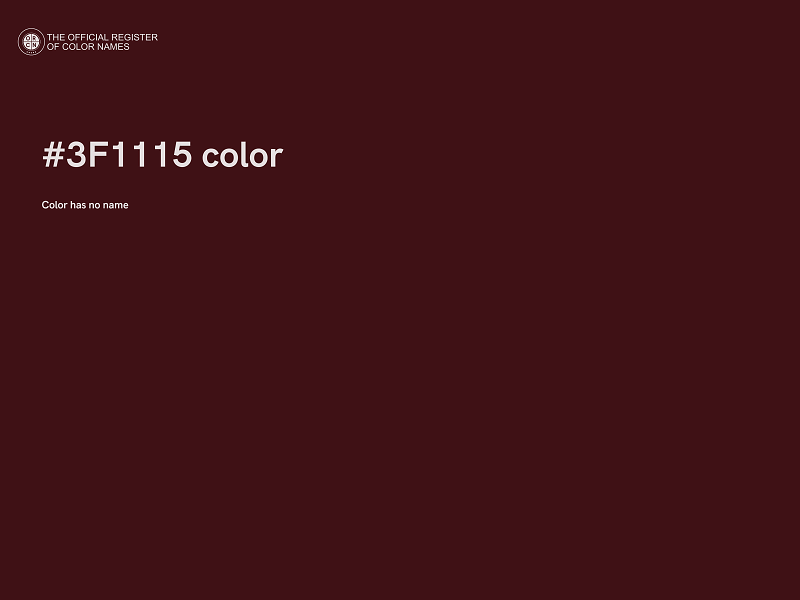 #3F1115 color image