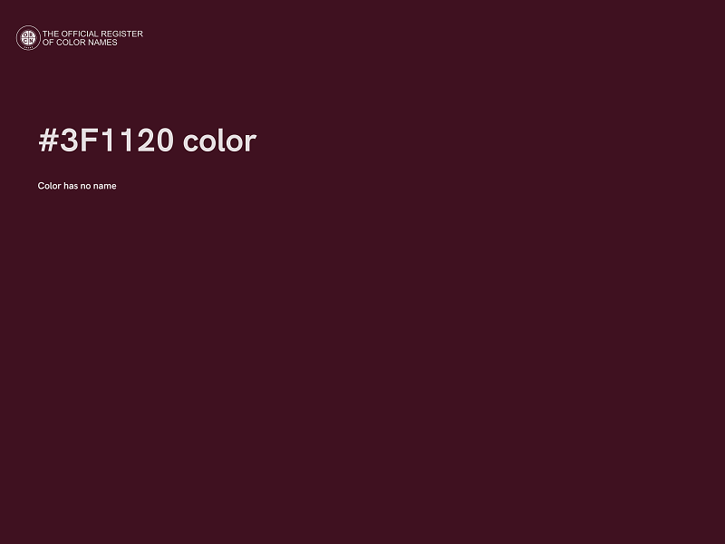 #3F1120 color image